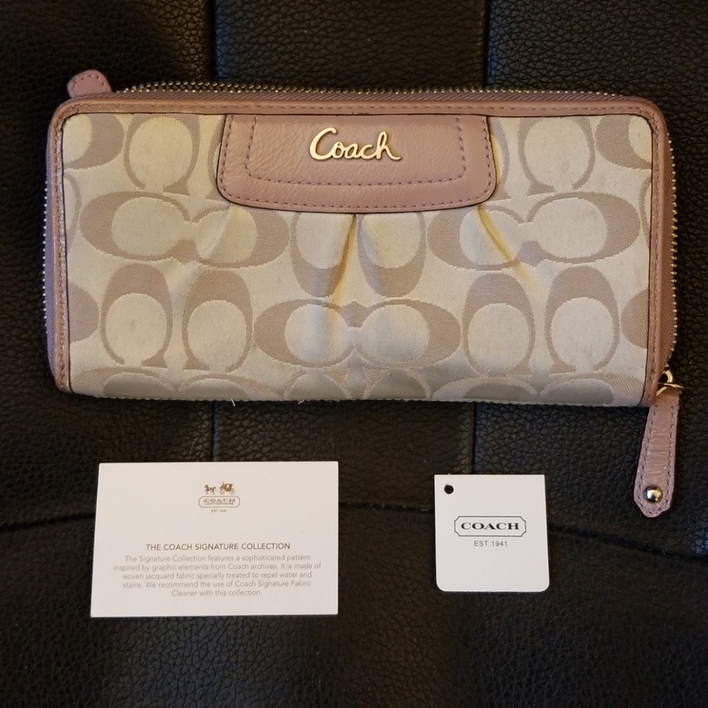 Authentic coach wallet